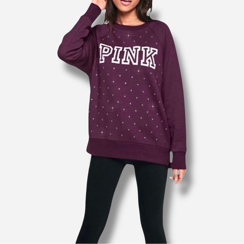 🌸New🌸 Pink Victoria’s Secret Pullover S Burgundy